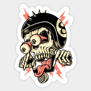 Freaky Biker Sticker